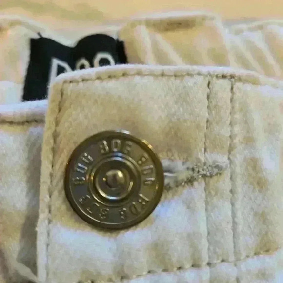 BDG Urban Outfitters Y2K Wide Leg Cargo Jeans Cream Size Medium Waist 30 - Picture 5 of 8